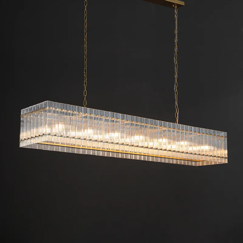 San Marc Handmade Glass Rectangle Chandelier 54"