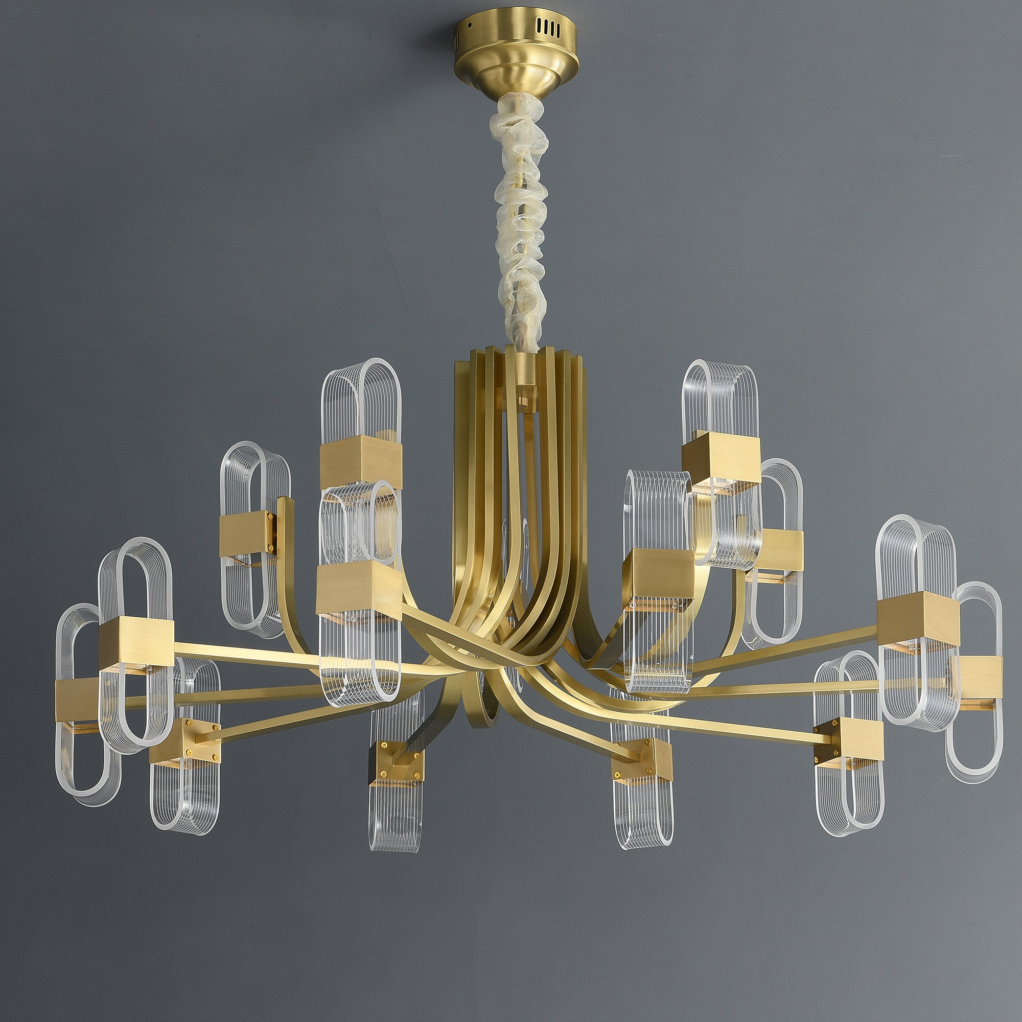Gold Line 2-Layer Mordern style Chandelier
