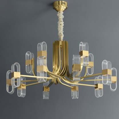 Gold Line 2-Layer Mordern style Chandelier