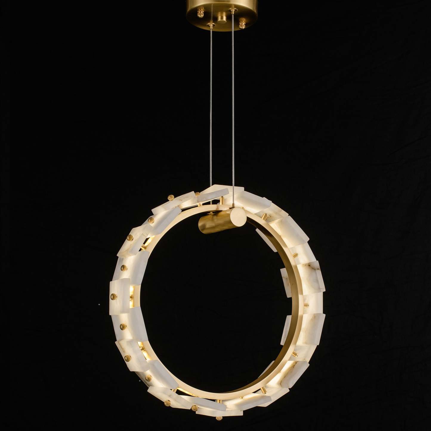 Modern Marble Ring Chandelier