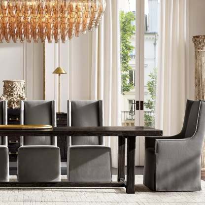 Chiara Glass Multi-Tier Rectangular Chandelier 54"W