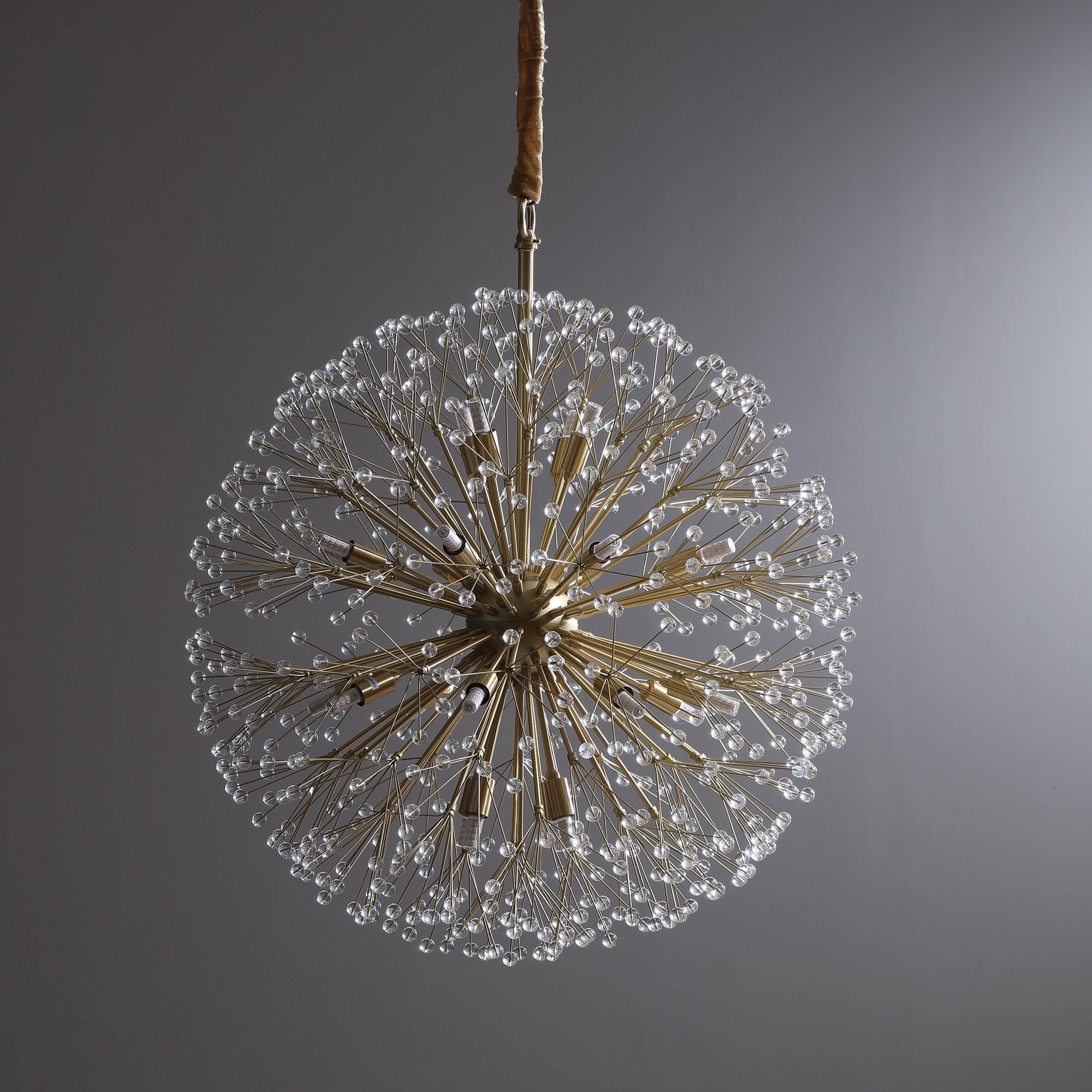 Fashion Modern Gypsophila Full Copper Chandelier