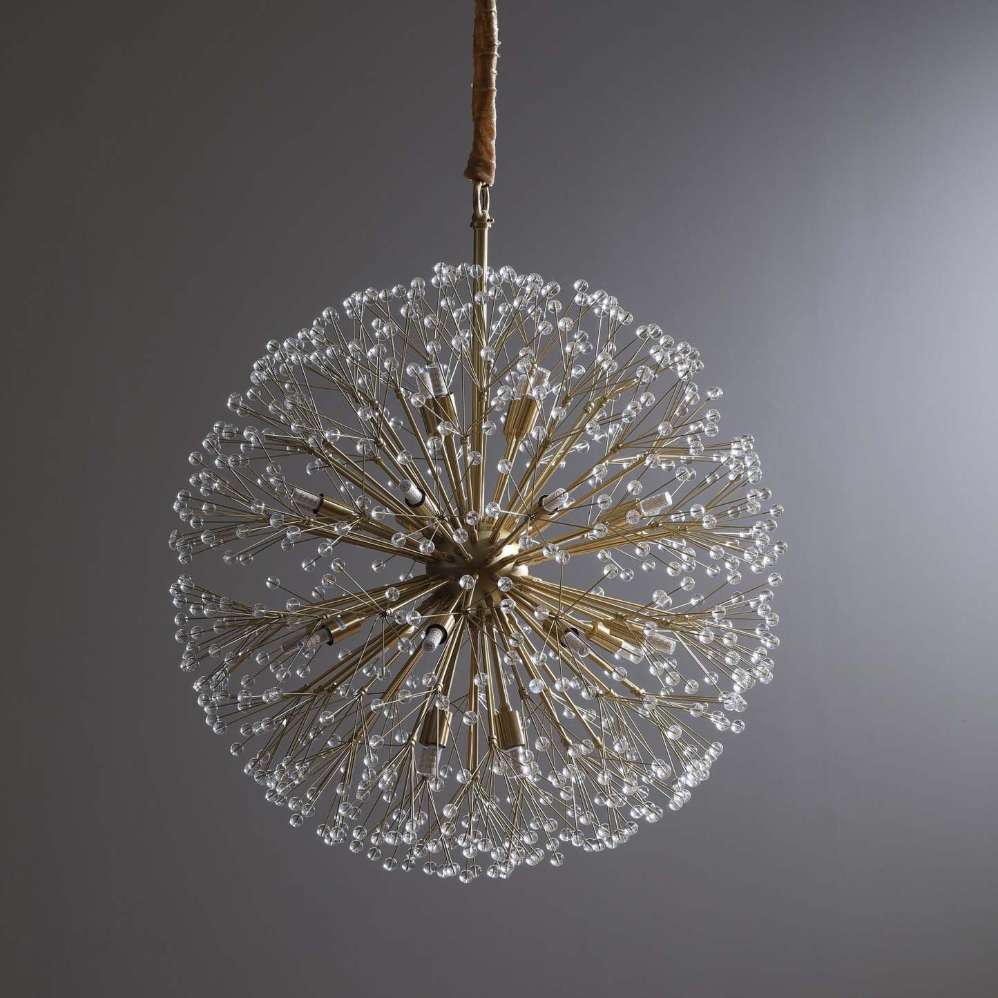 Fashion Modern Gypsophila Full Copper Chandelier