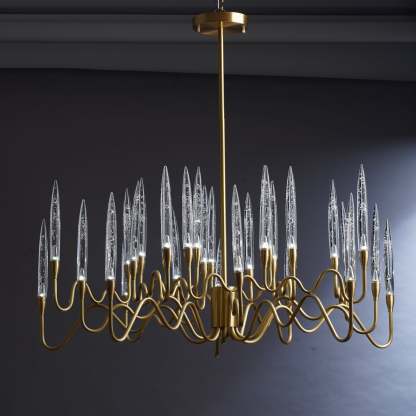 Postmodern Creative Arrow Copper  Luxury Chandelier