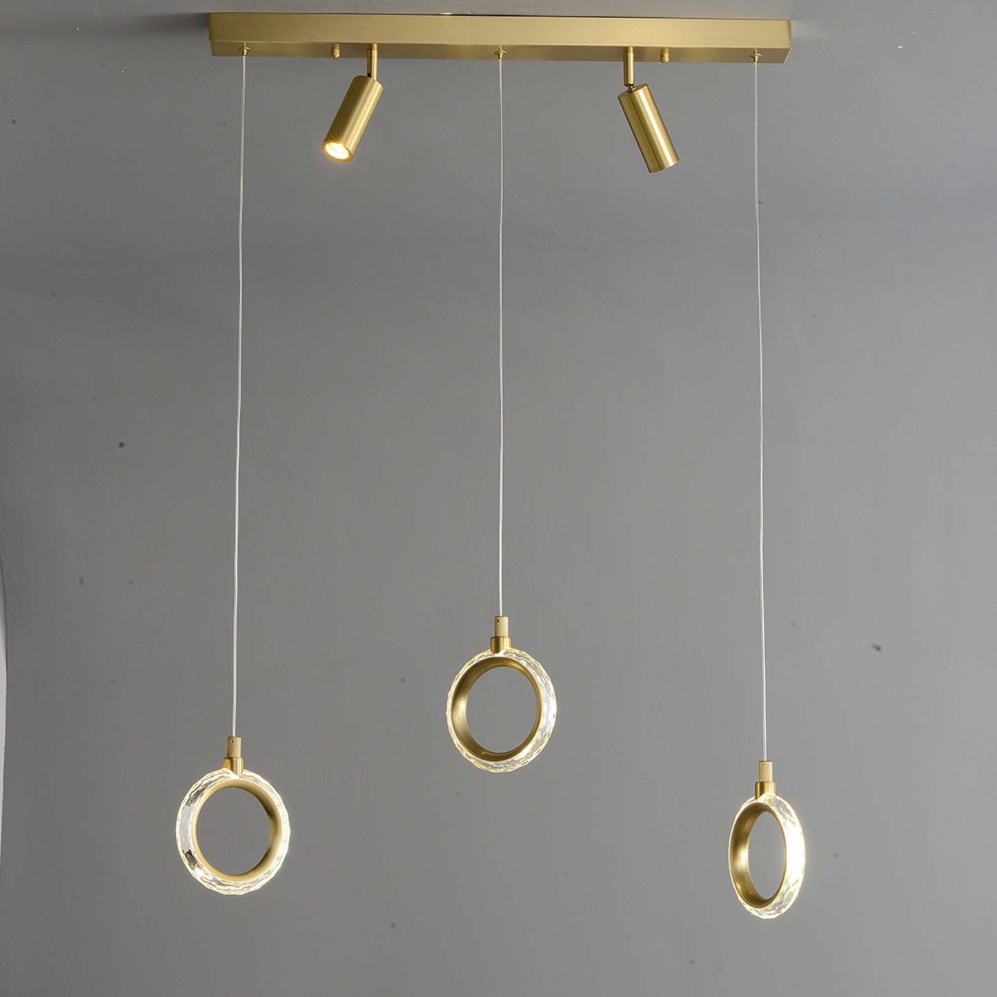 Modern Creative rectangle ring chandelier