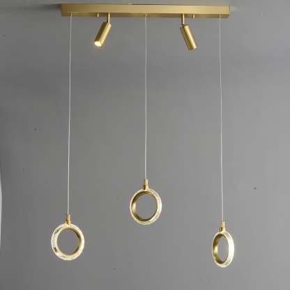 Modern Creative rectangle ring chandelier