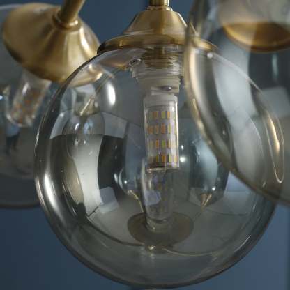 Evale Ball Gold Chandelier