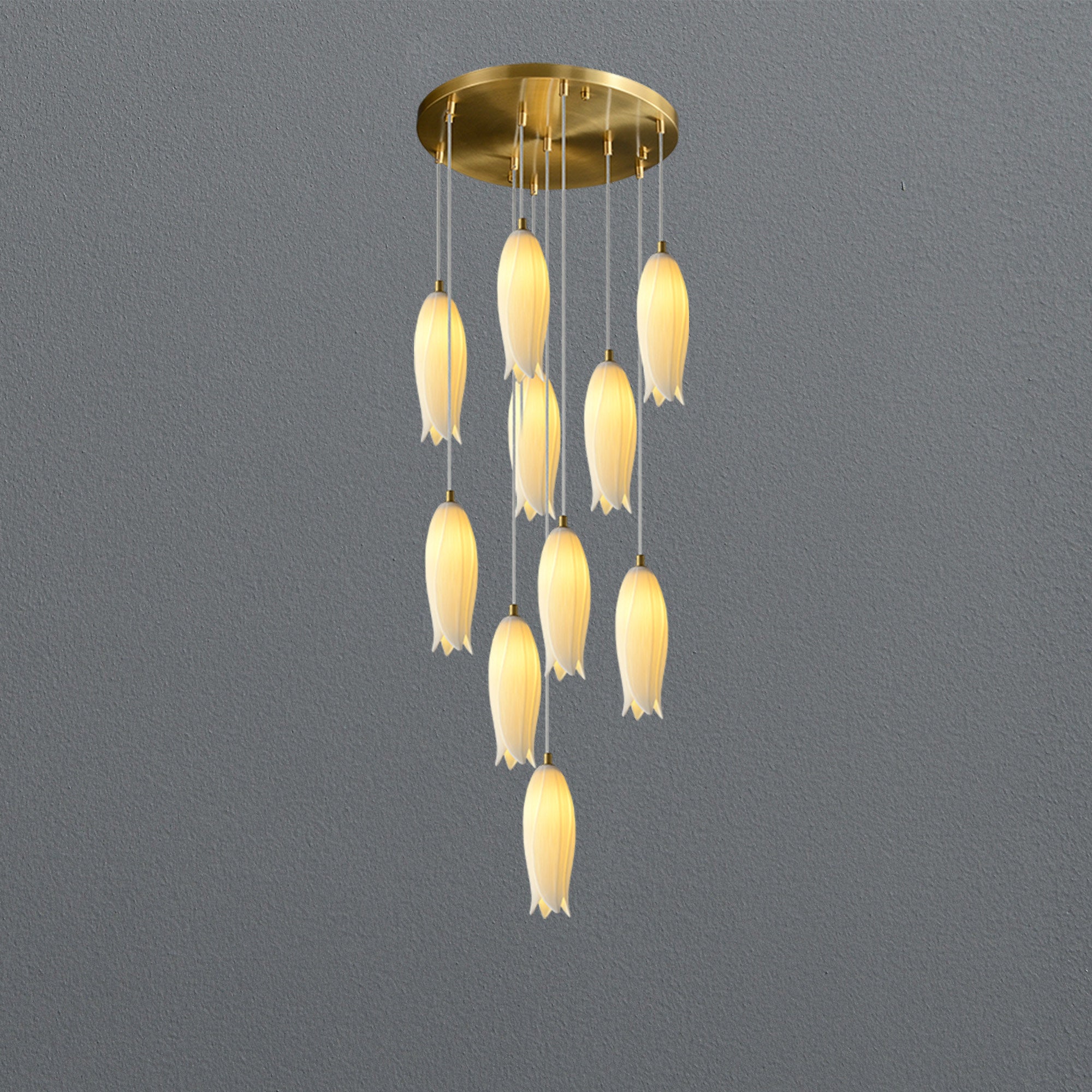 White Bud Modern Chandelier