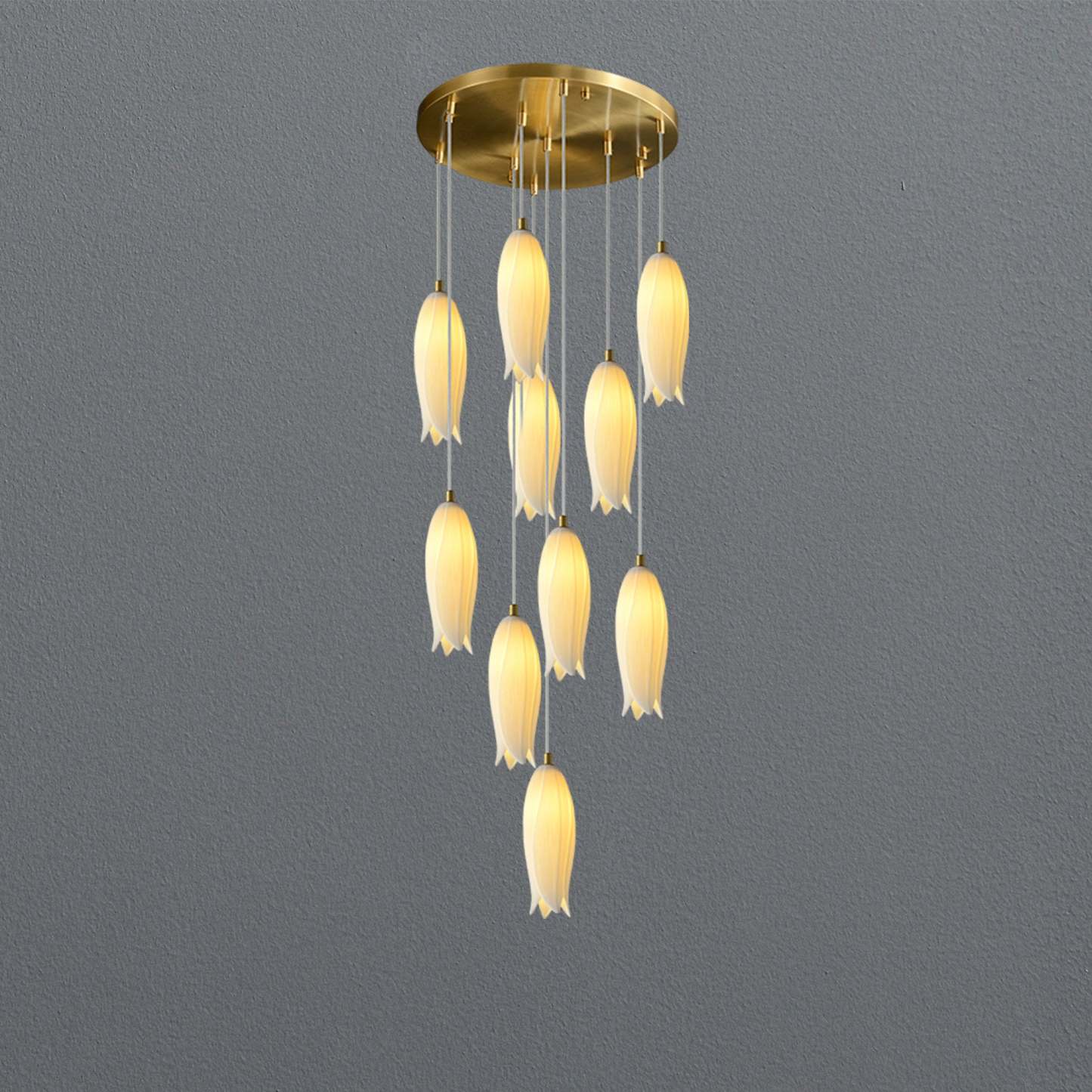 White Bud Modern Chandelier