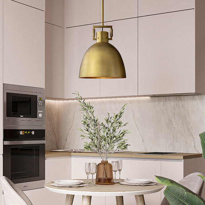 MACHINIST METAL CLOCHE PENDANT Light
