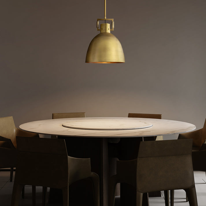 MACHINIST METAL CLOCHE PENDANT Light