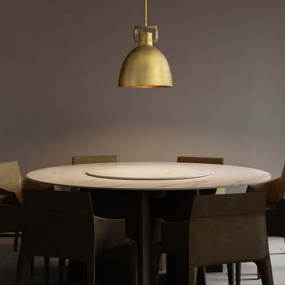 MACHINIST METAL CLOCHE PENDANT Light