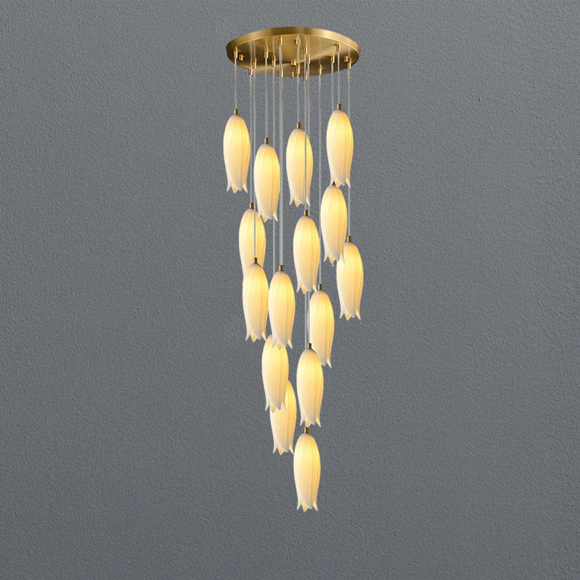 White Bud Modern Chandelier