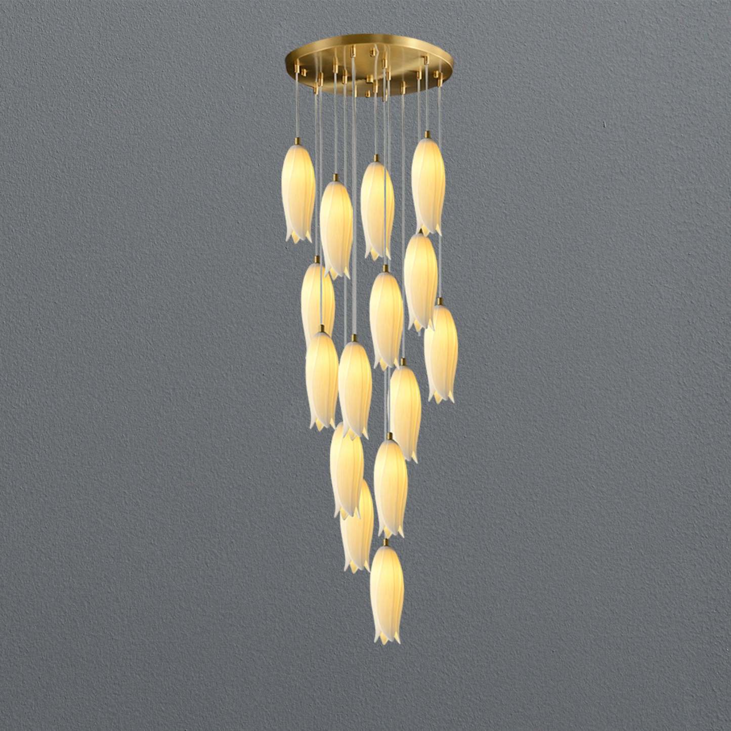 White Bud Modern Chandelier