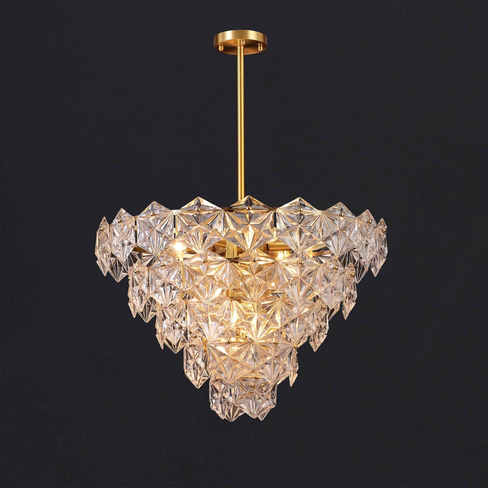 Diamond Mordern style Round crystal chandelier D20"