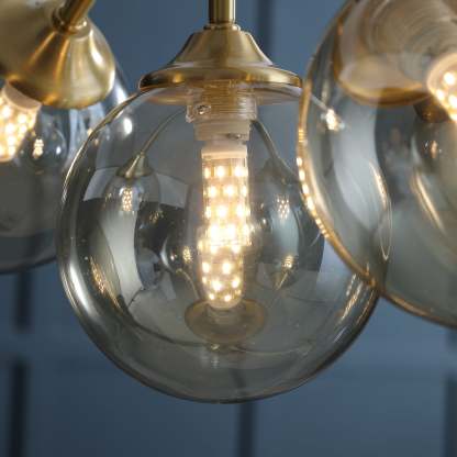 Evale Ball Gold Chandelier