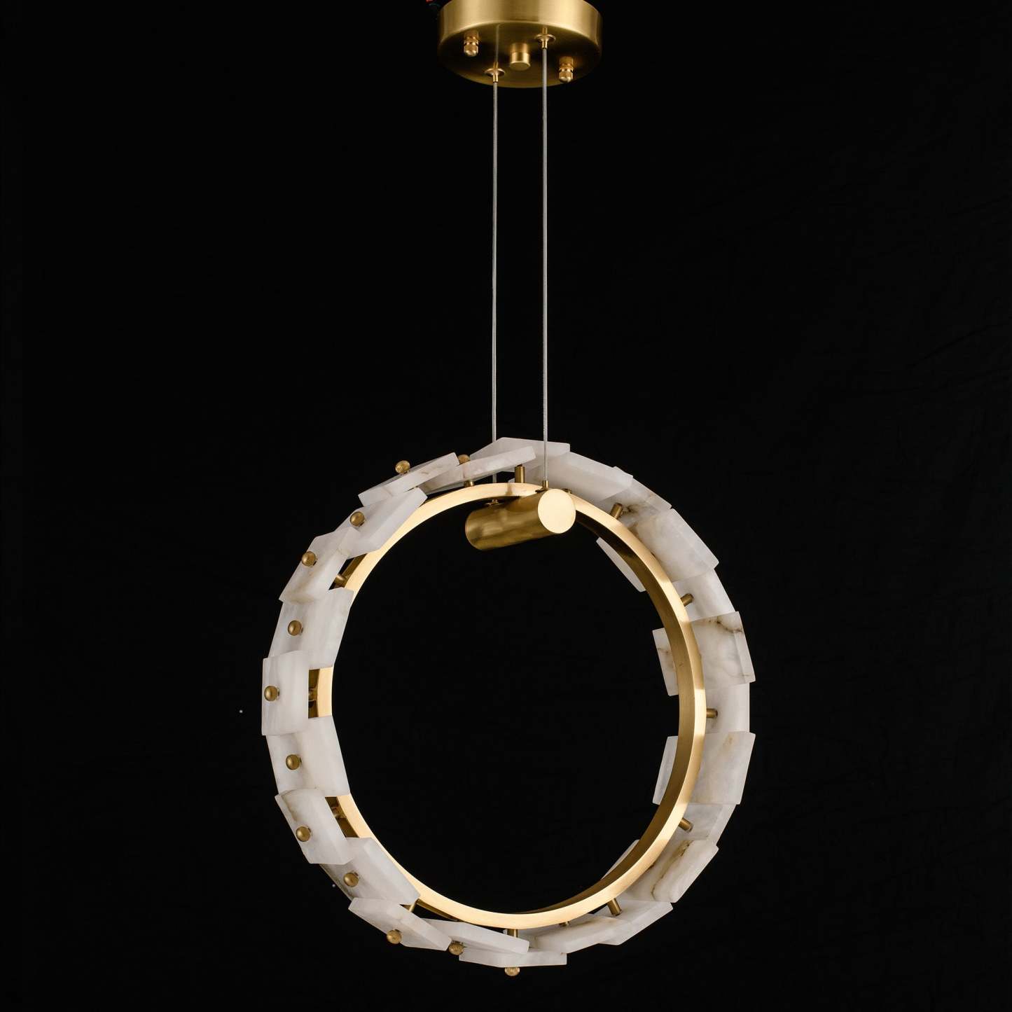 Modern Marble Ring Chandelier
