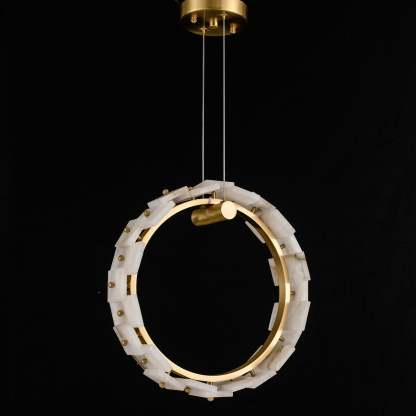 Modern Marble Ring Chandelier