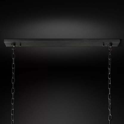 Halow Faceted Crystal Rectangular Chandelier 62"