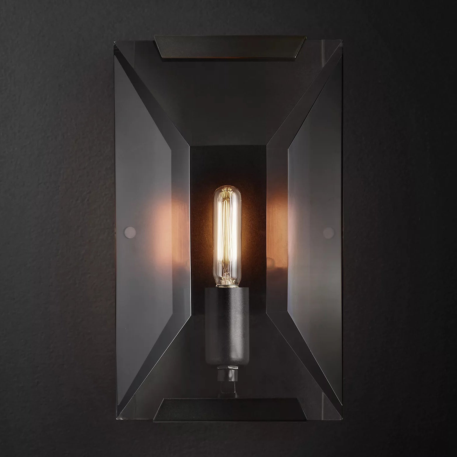 Halow Faceted Crystal Wall Sconce