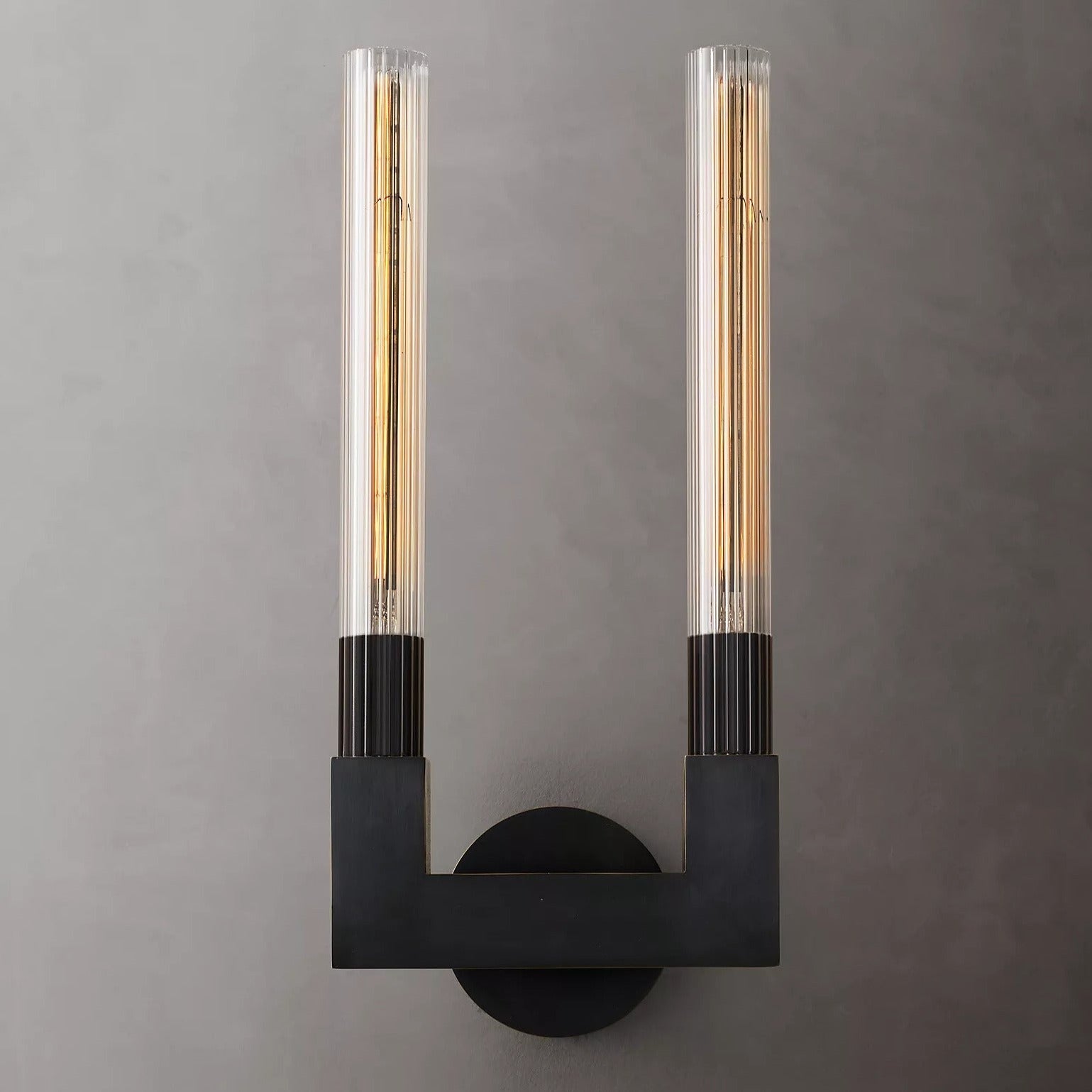 Vertical Linear Candlestick Double Head Wall Sconce