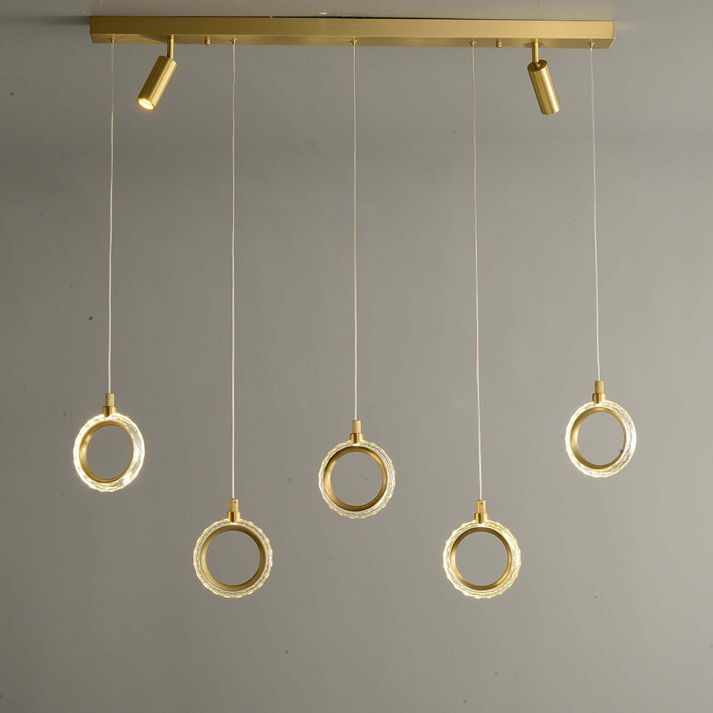 Modern Creative rectangle ring chandelier