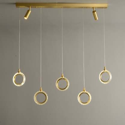 Modern Creative rectangle ring chandelier