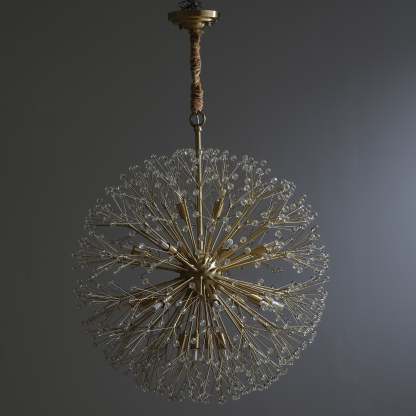 Fashion Modern Gypsophila Full Copper Chandelier