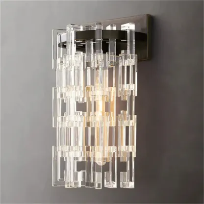 Marigold Multi-Tier Crystal Chain Wall Sconce