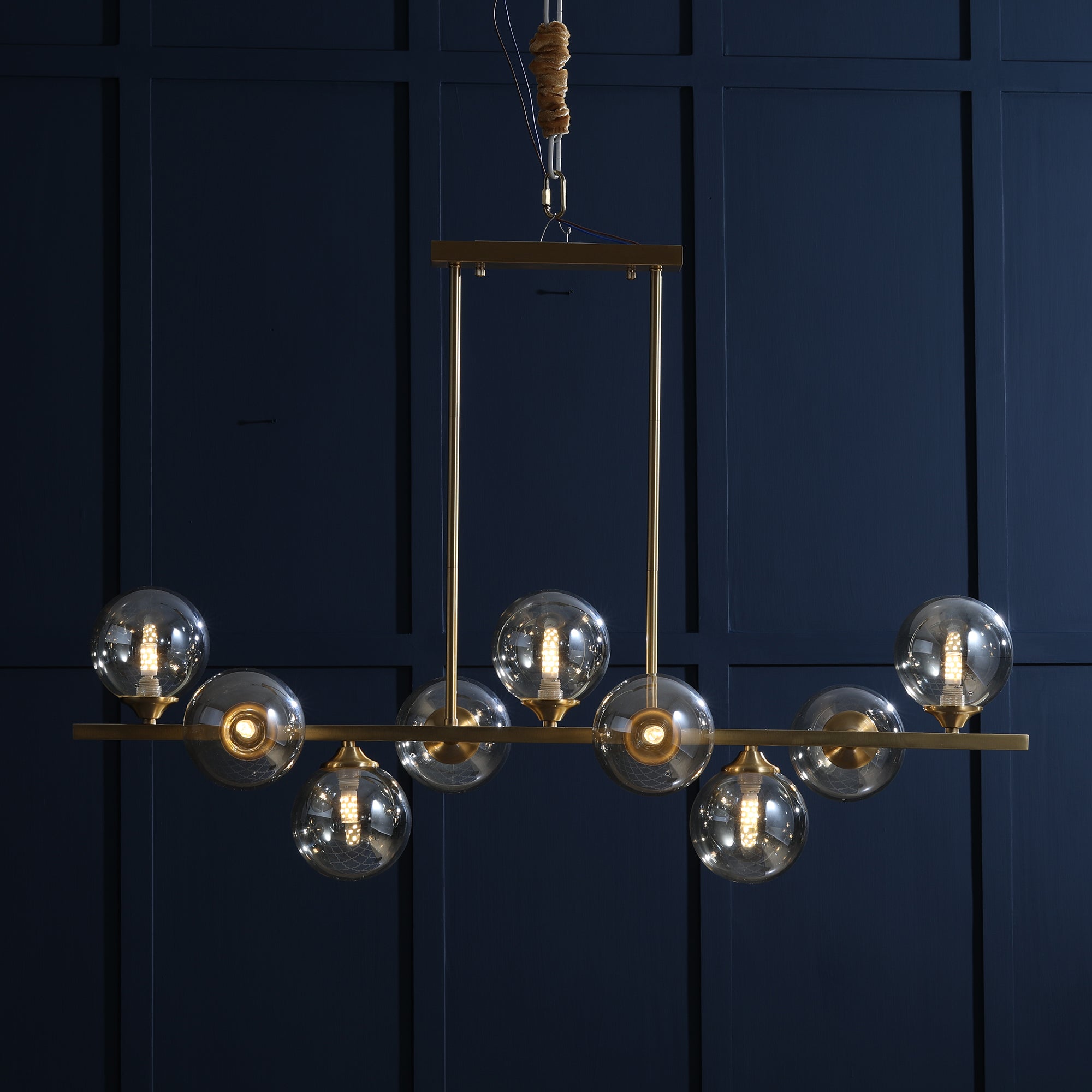 Evale Ball Gold Chandelier