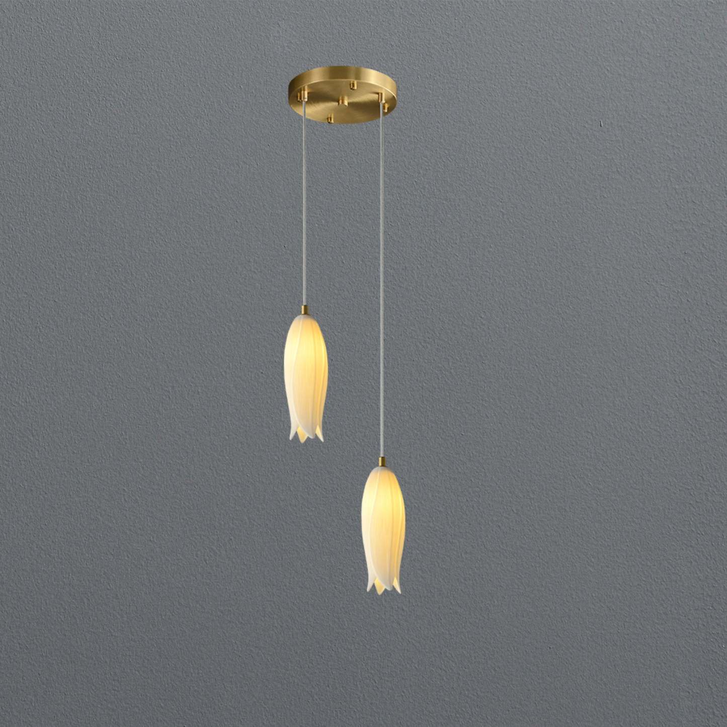 White Bud Modern Chandelier