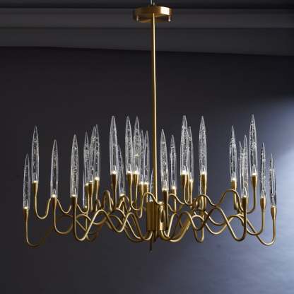 Postmodern Creative Arrow Copper  Luxury Chandelier