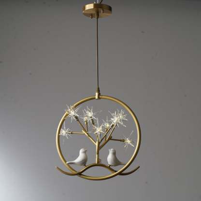 Gold Ring Chandelier
