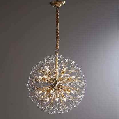 Fashion Modern Gypsophila Full Copper Chandelier