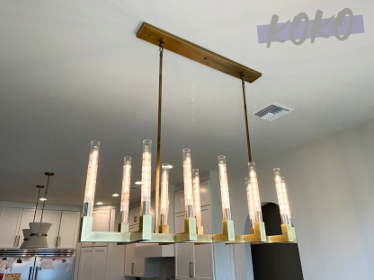 Vertical Linear Candlestick Linear Chandelier 55"