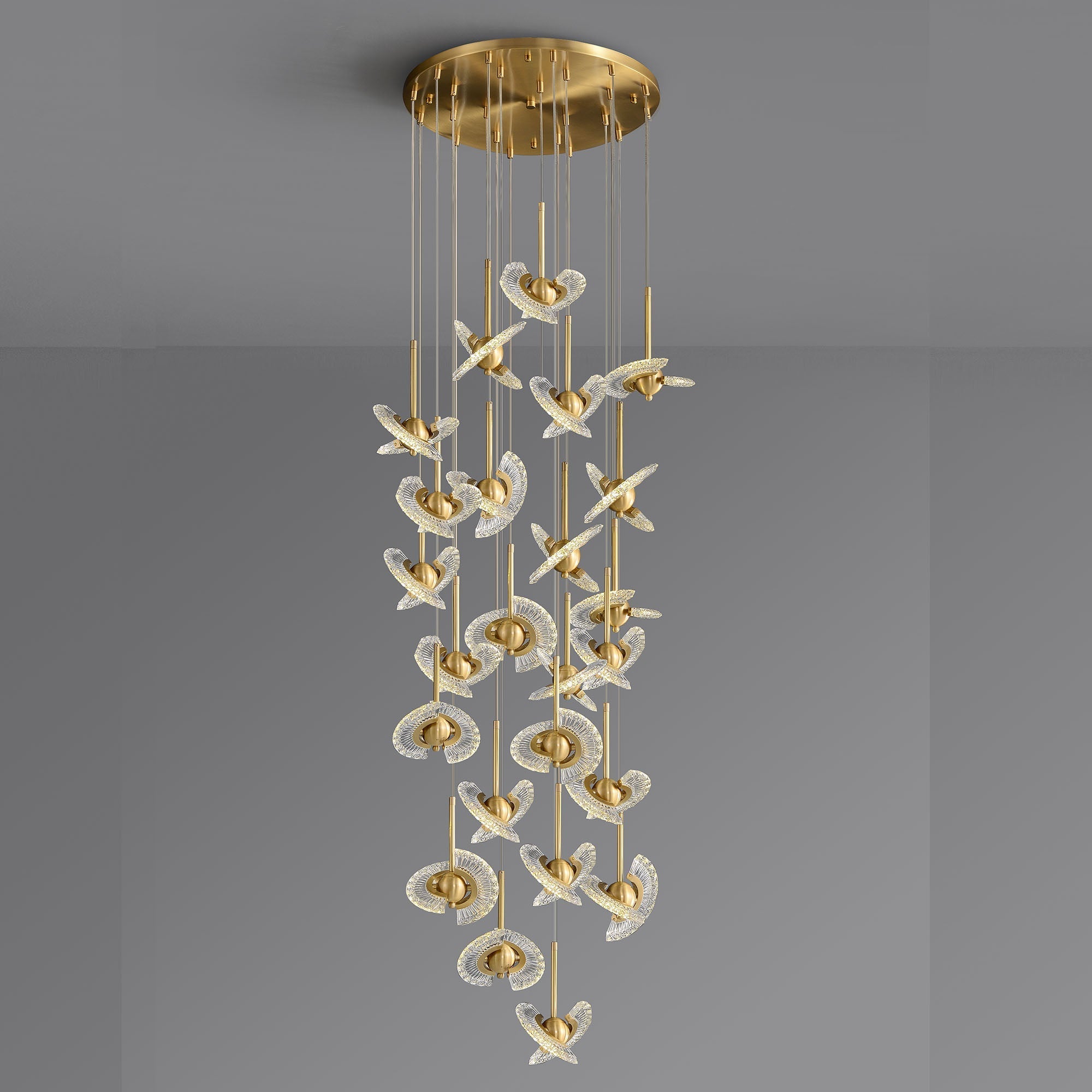 Spinning top chandelier 24 Lights