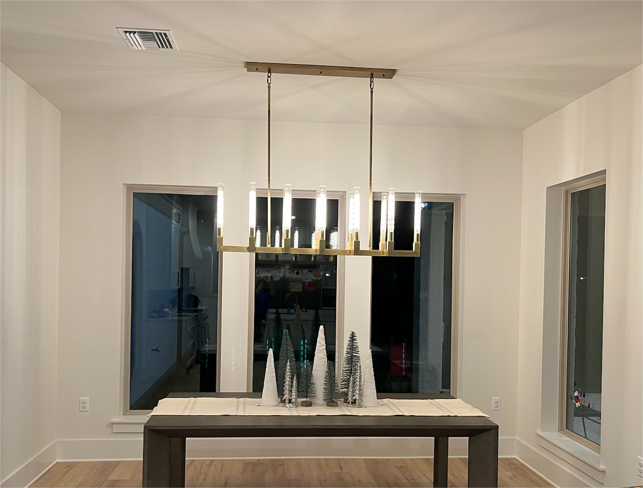 Vertical Linear Candlestick Linear Chandelier 55"