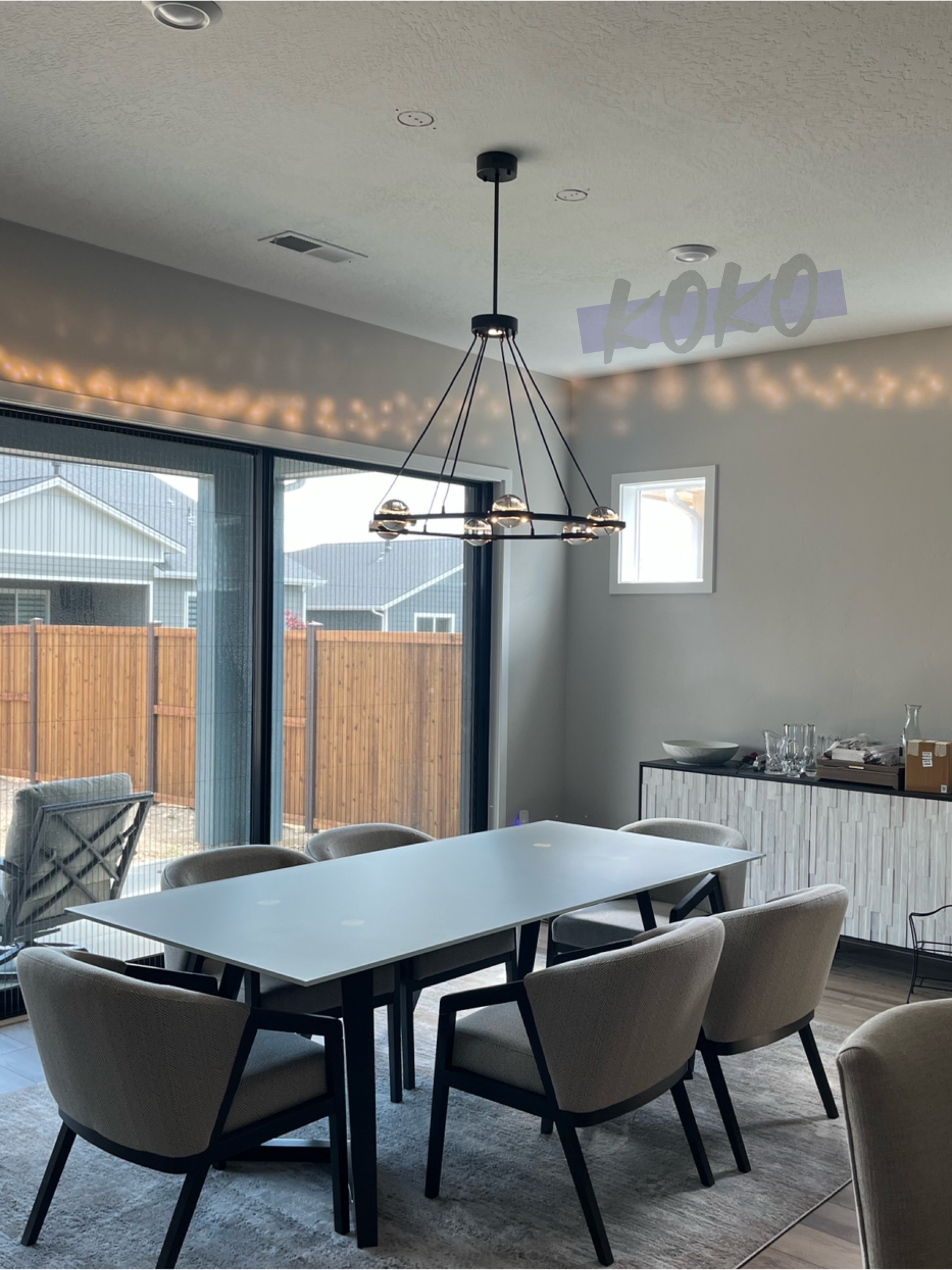 Eclatanti Crystal Ball Round Chandelier 36"