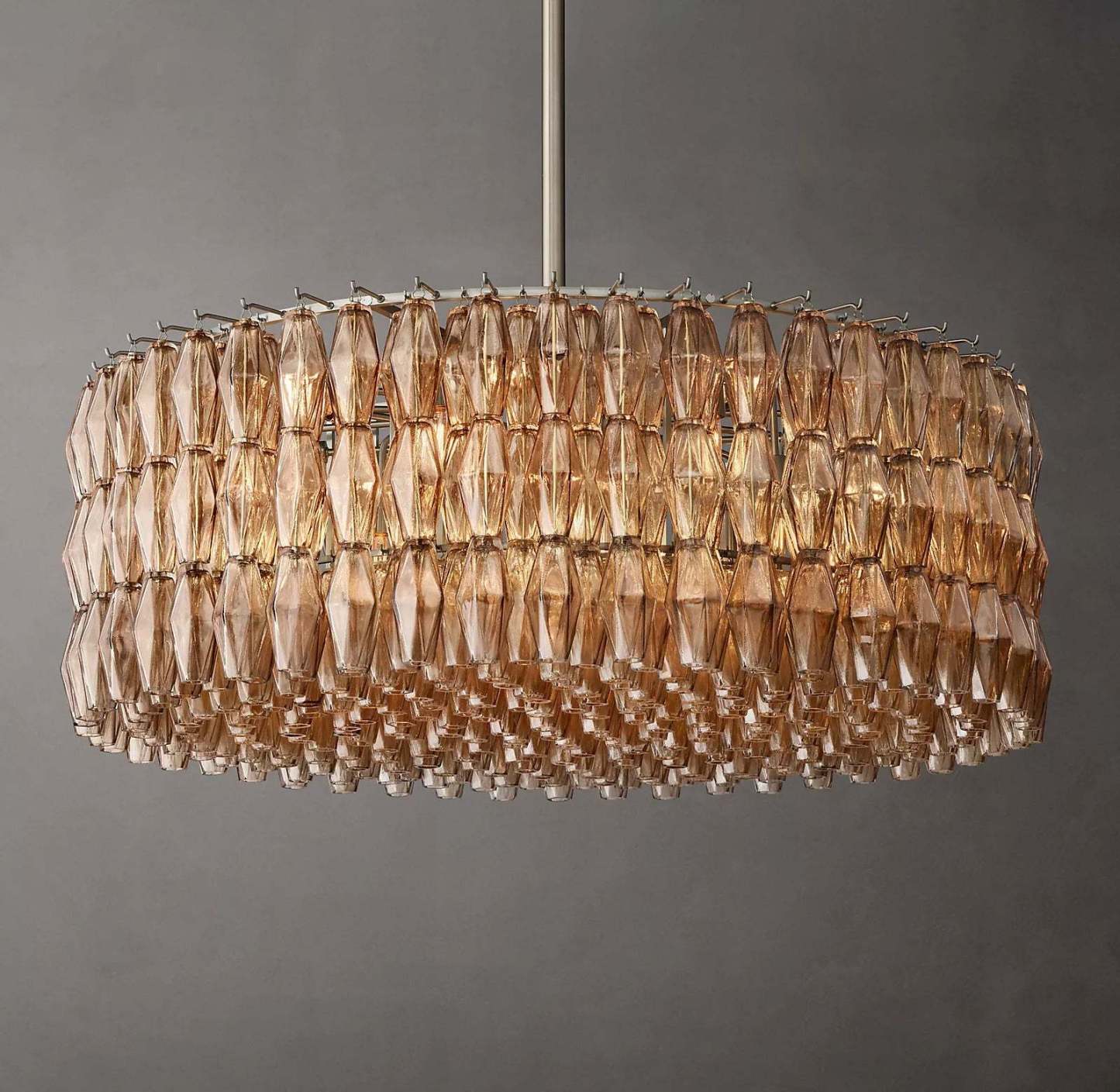 Chiara Glass Round Chandelier 47"