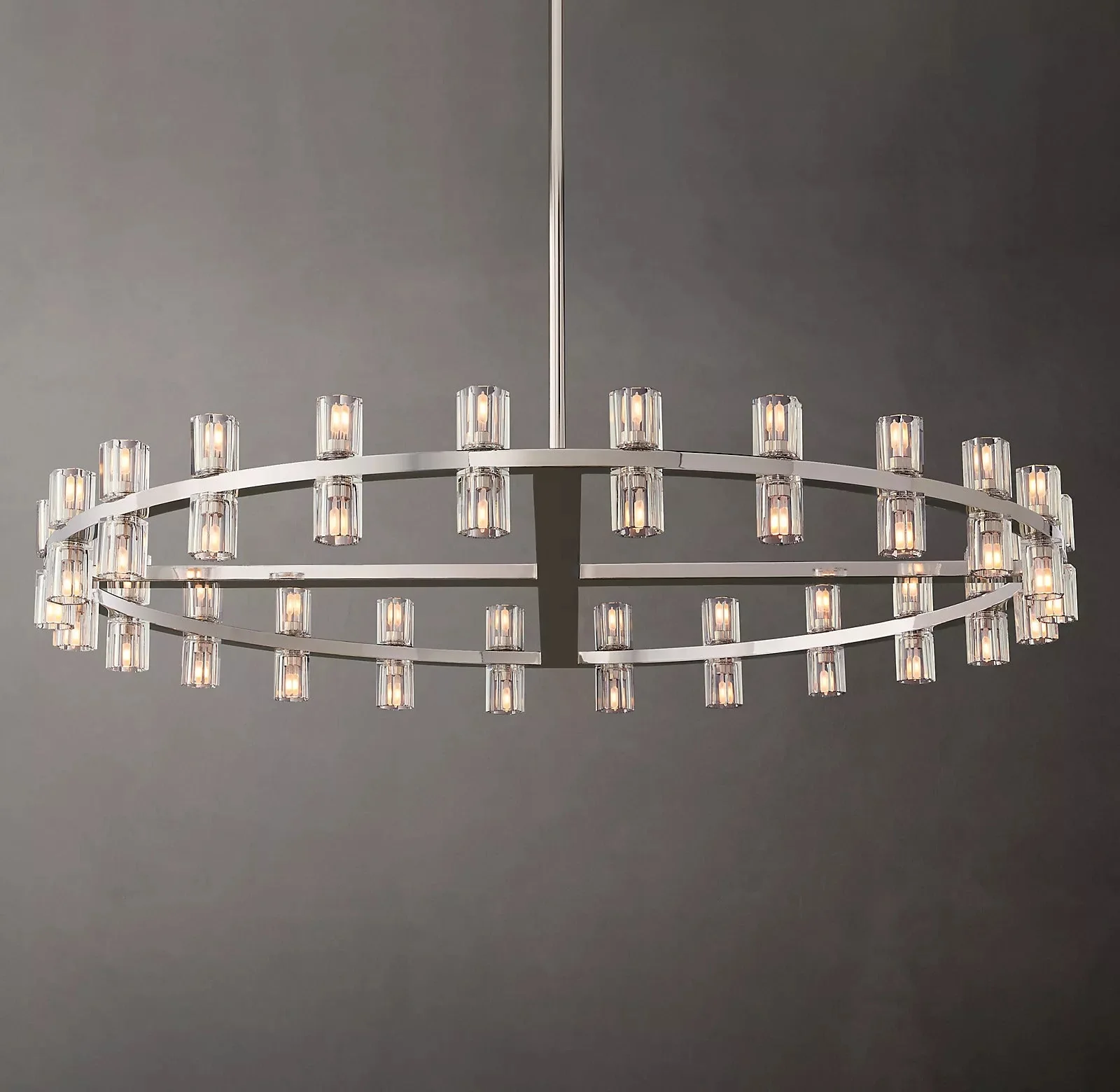 Arcachon Led Round Chandelier For Crystal Cup 48"