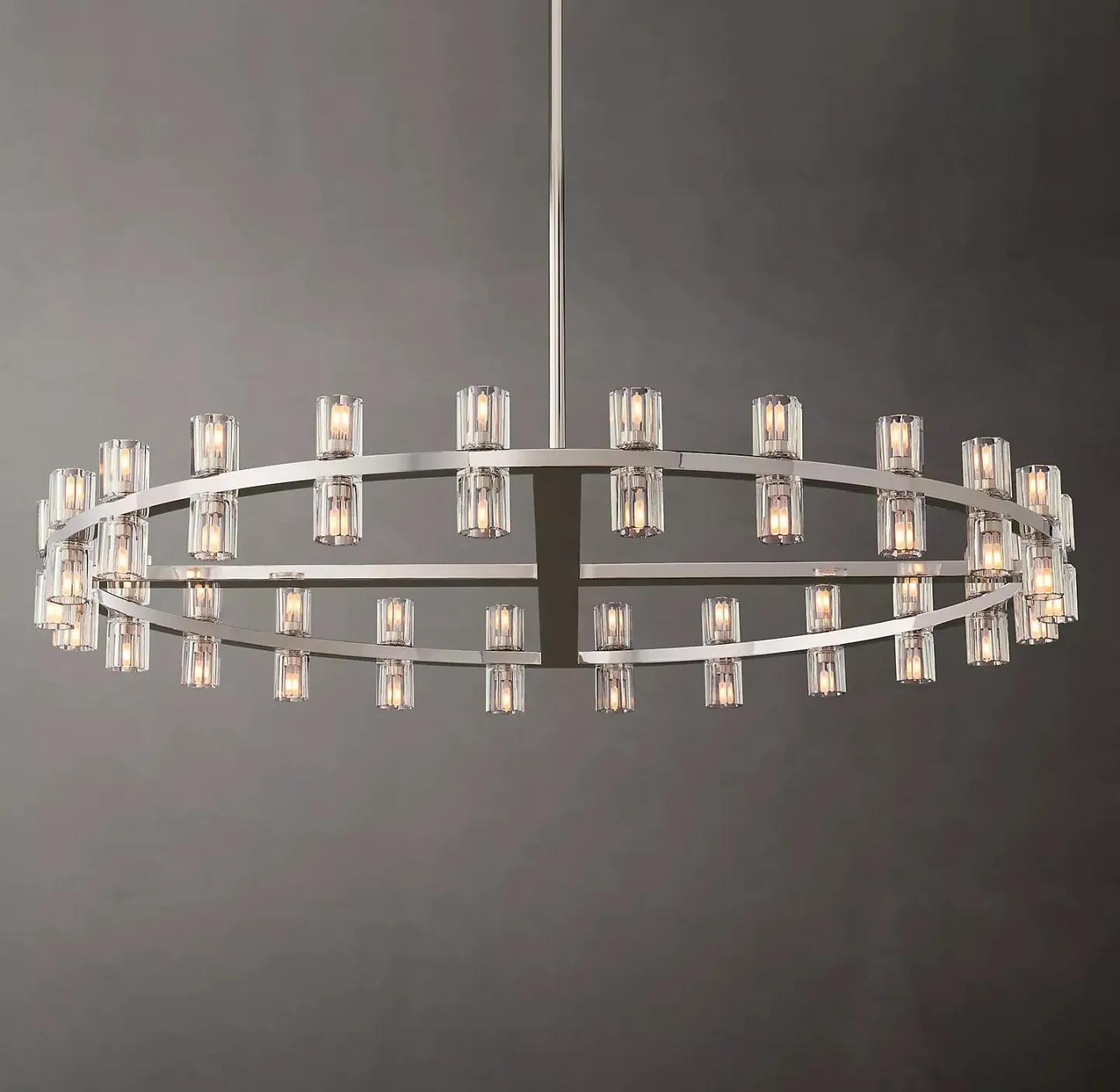 Arcachon Led Round Chandelier For Crystal Cup 48"