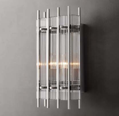 San Marc Handmade Glass Rectangular Wall Sconce