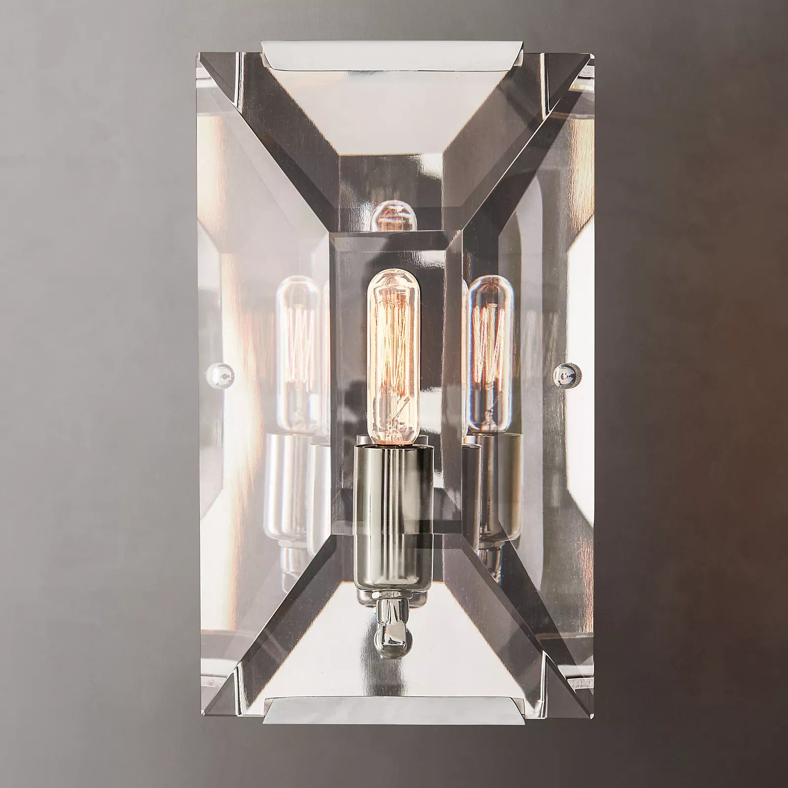 Halow Faceted Crystal Wall Sconce