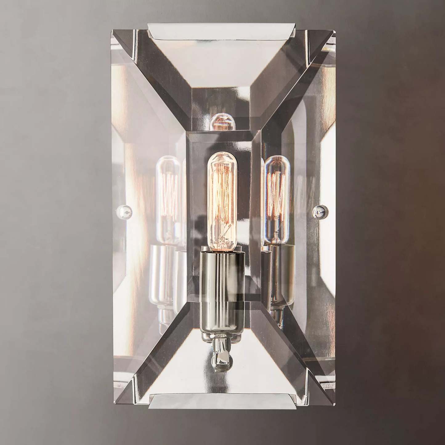 Halow Faceted Crystal Wall Sconce