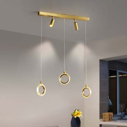 Modern Creative rectangle ring chandelier