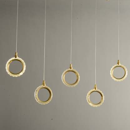 Modern Creative rectangle ring chandelier
