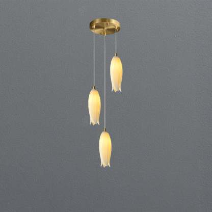 White Bud Modern Chandelier