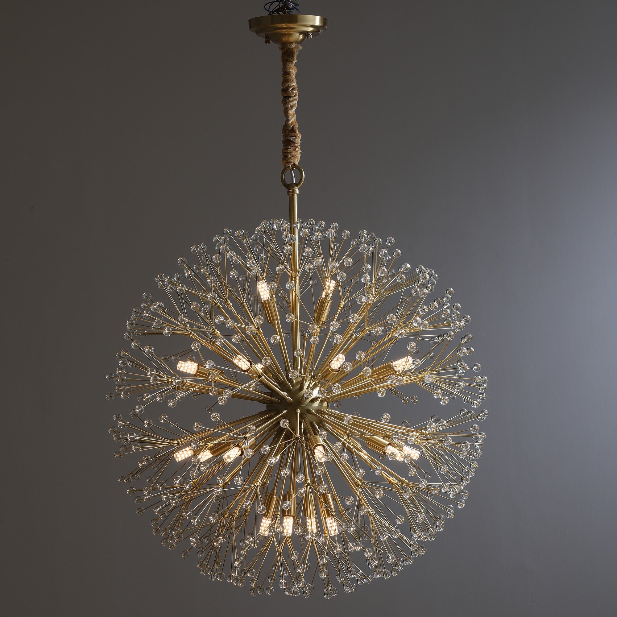 Fashion Modern Gypsophila Full Copper Chandelier