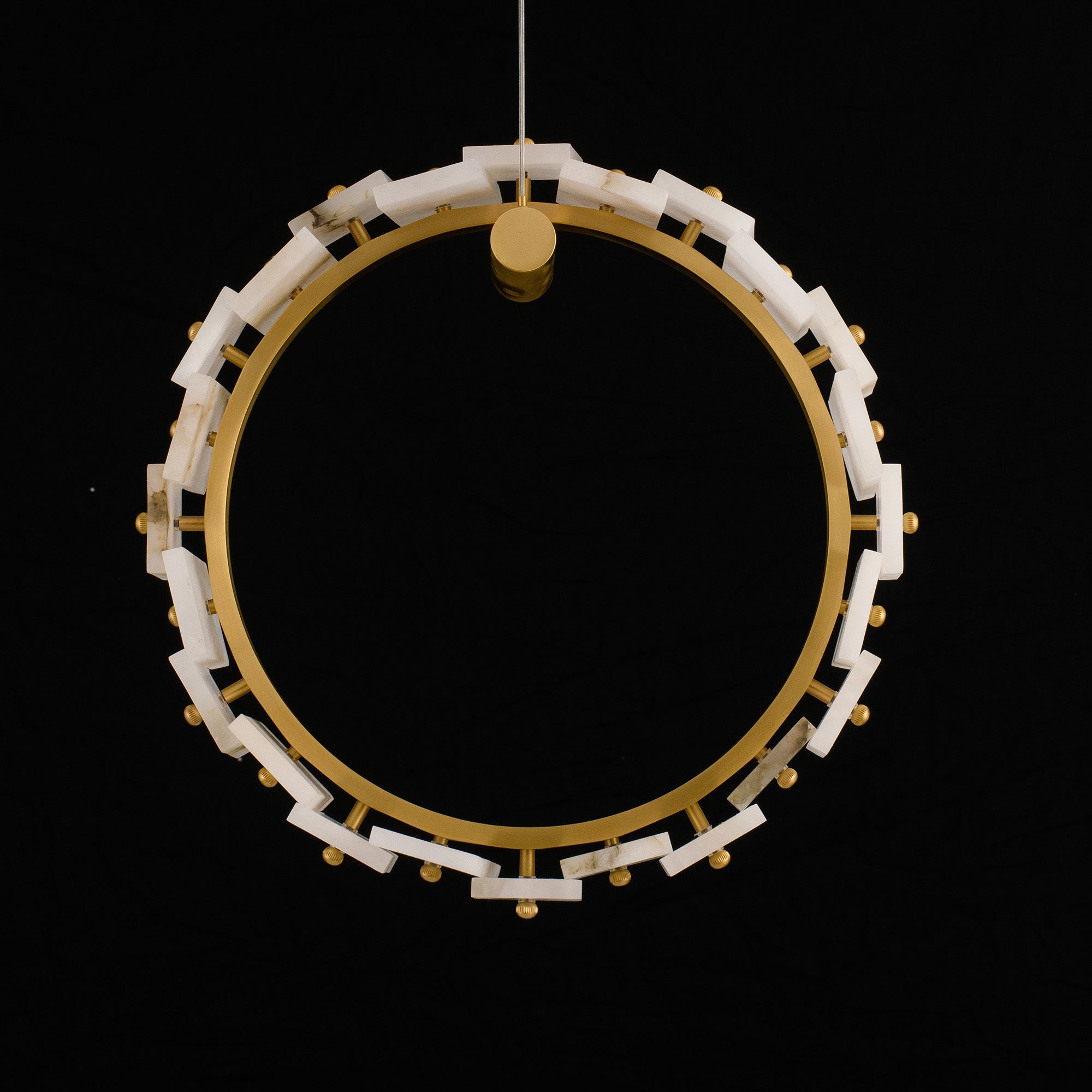 Modern Marble Ring Chandelier