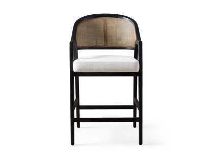 Aimee Counter Stool in Black Drifted 21.75" Width